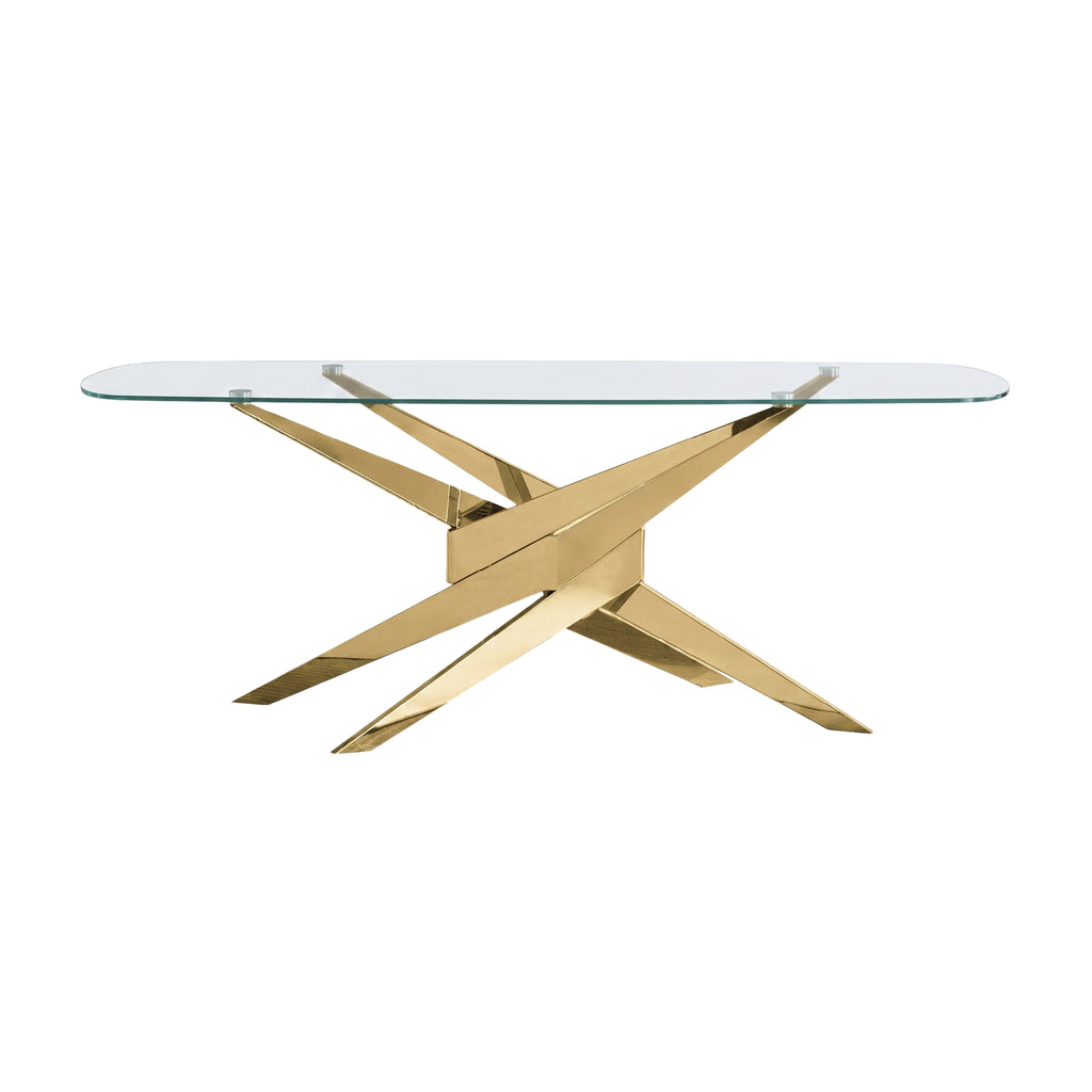 Mesa de Comedor Lisboa | Estructura Acero Oro