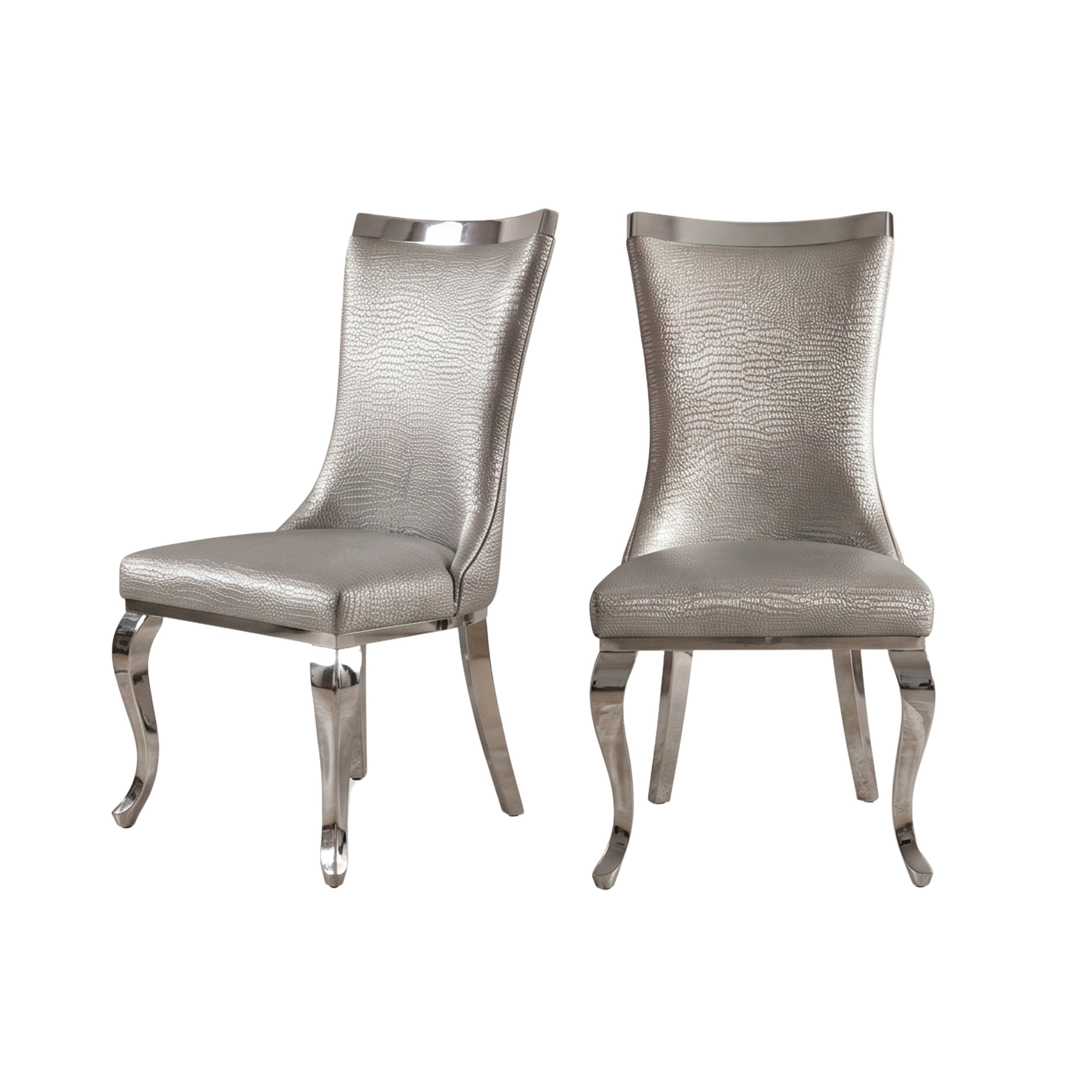 Silla Marbella | Estructura Acero Oro - Cromo