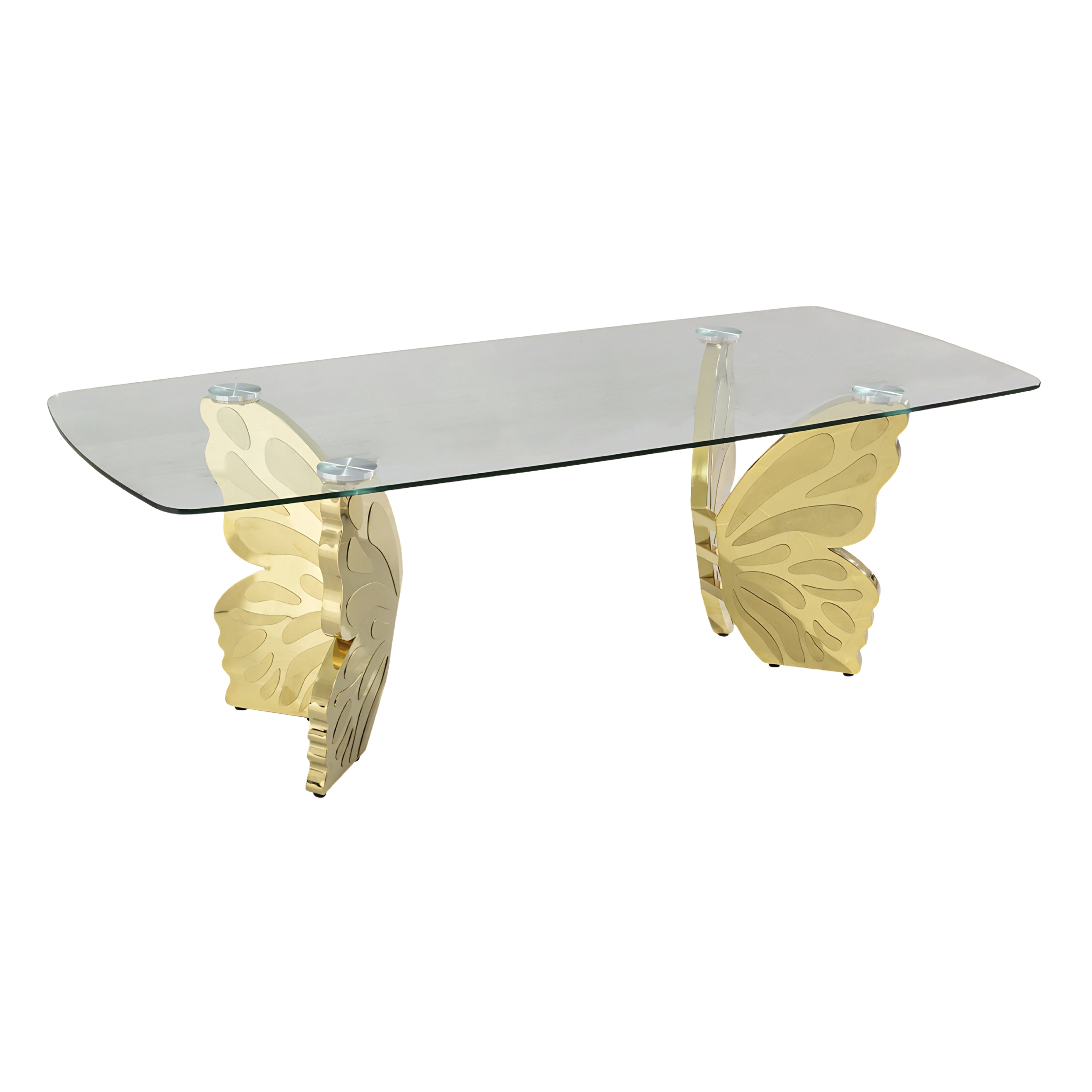 Mesa de Comedor Mariposa | Estructura Acero Oro