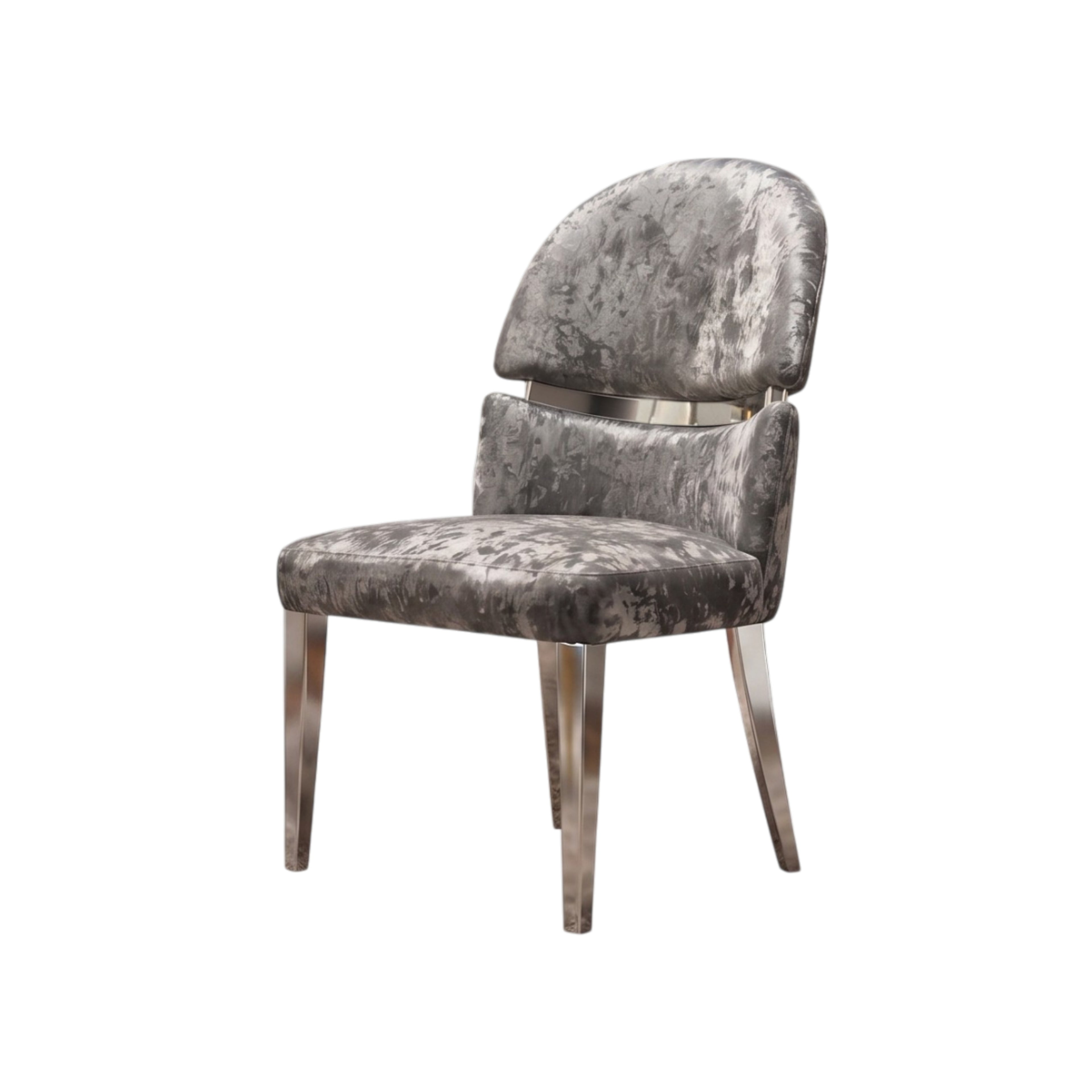 Silla Nerja | Estructura Acero Oro - Cromo