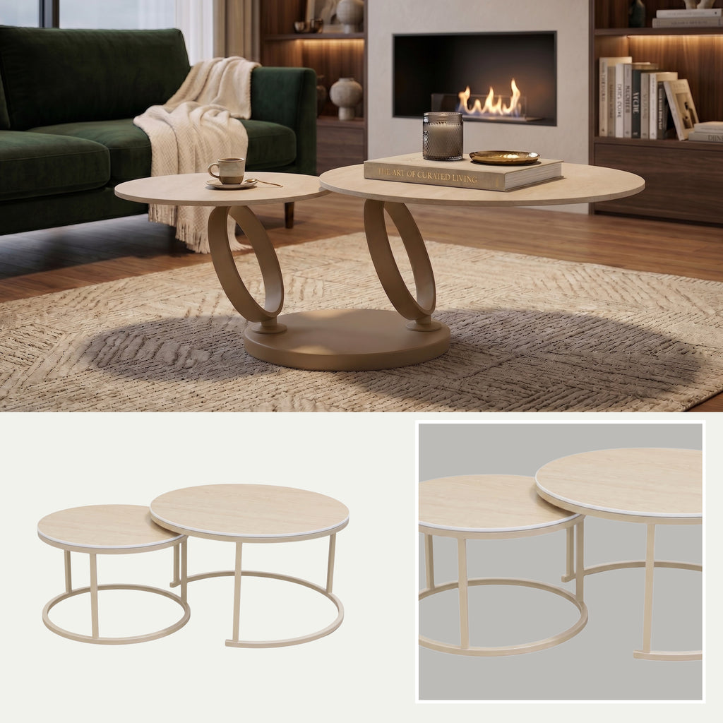 Mesa de Centro Nido | Estructura Beige