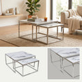 Mesa de Centro Nido Cubo | Estructura Acero Cromo