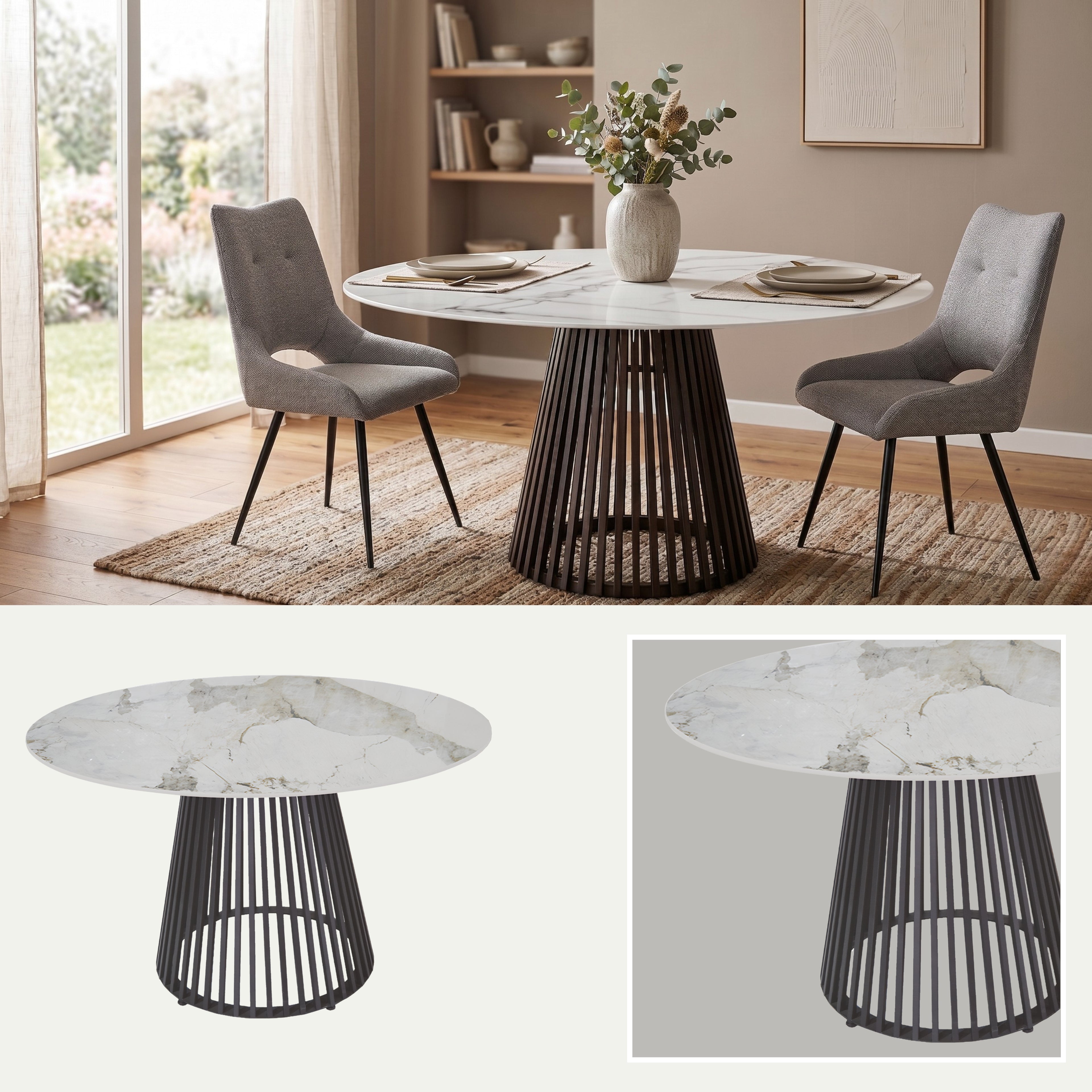 Mesa de Comedor Nilo | Estructura Negra