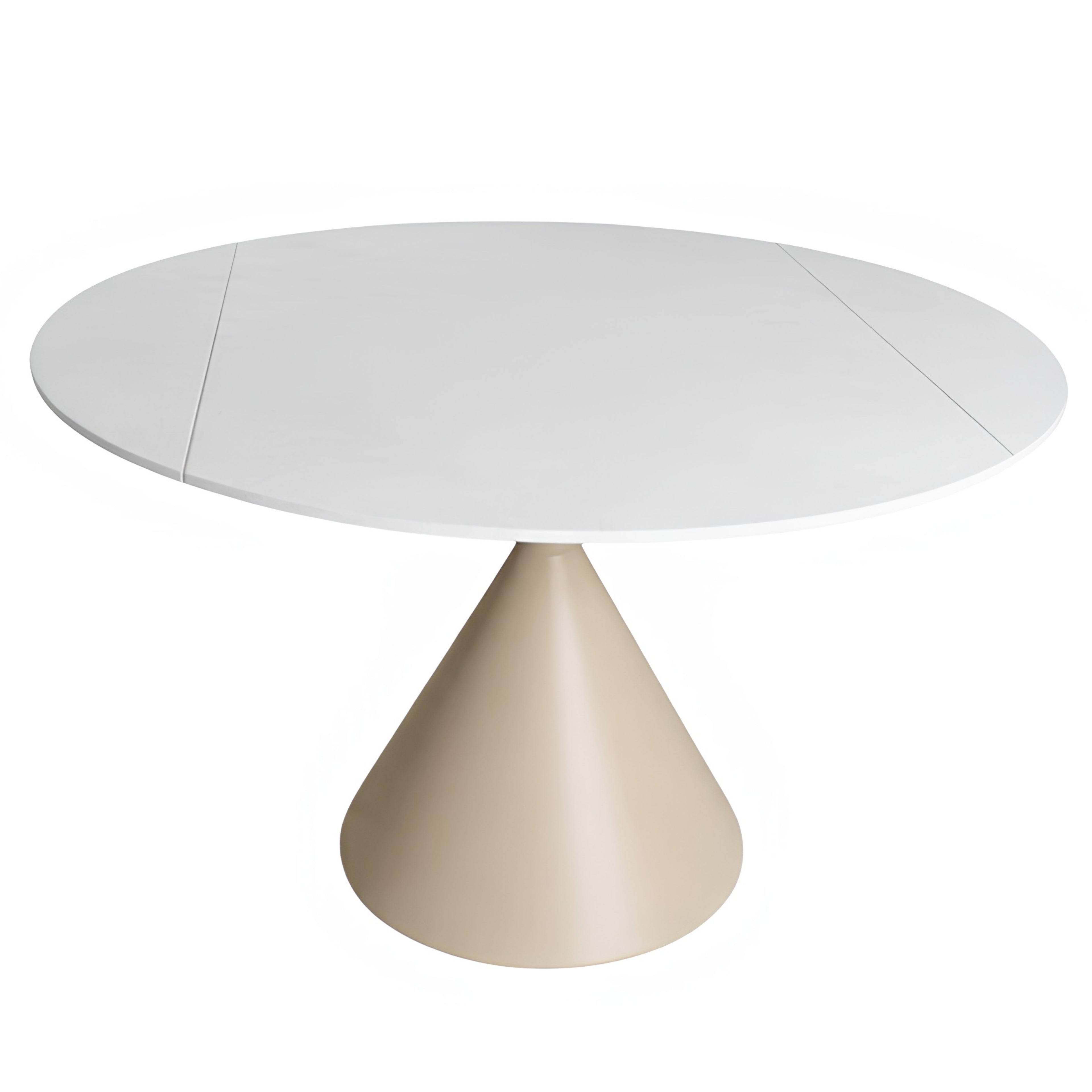 Mesa de Comedor Extensible Orbital | Estructura Beige