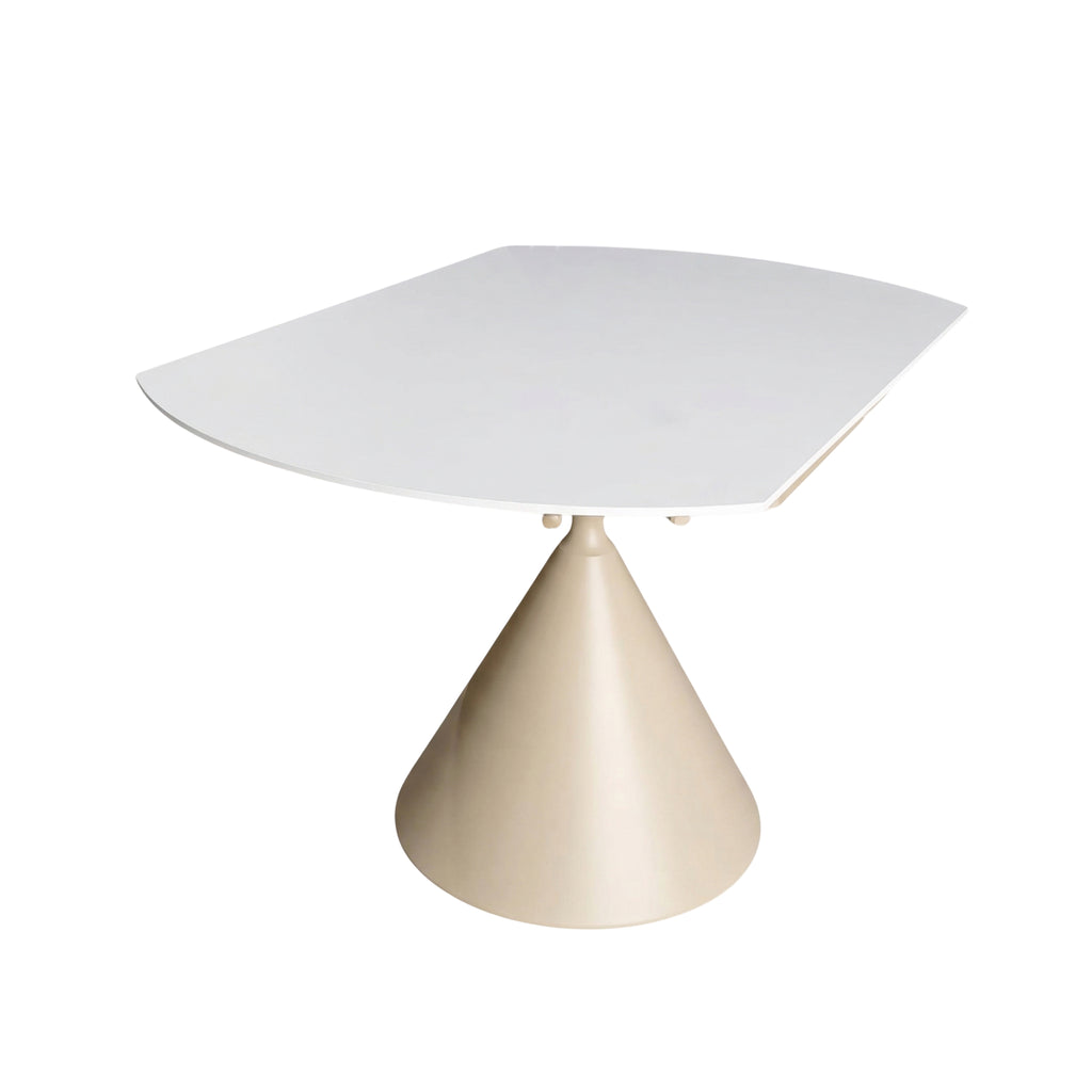 Mesa de Comedor Extensible Orbital | Estructura Beige