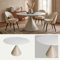 Mesa de Comedor Extensible Orbital | Estructura Beige