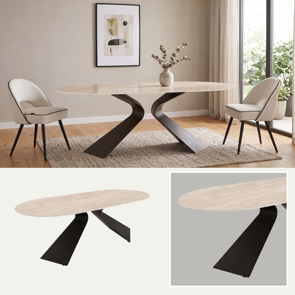 Mesa de Comedor Patagonia | Estructura Negra