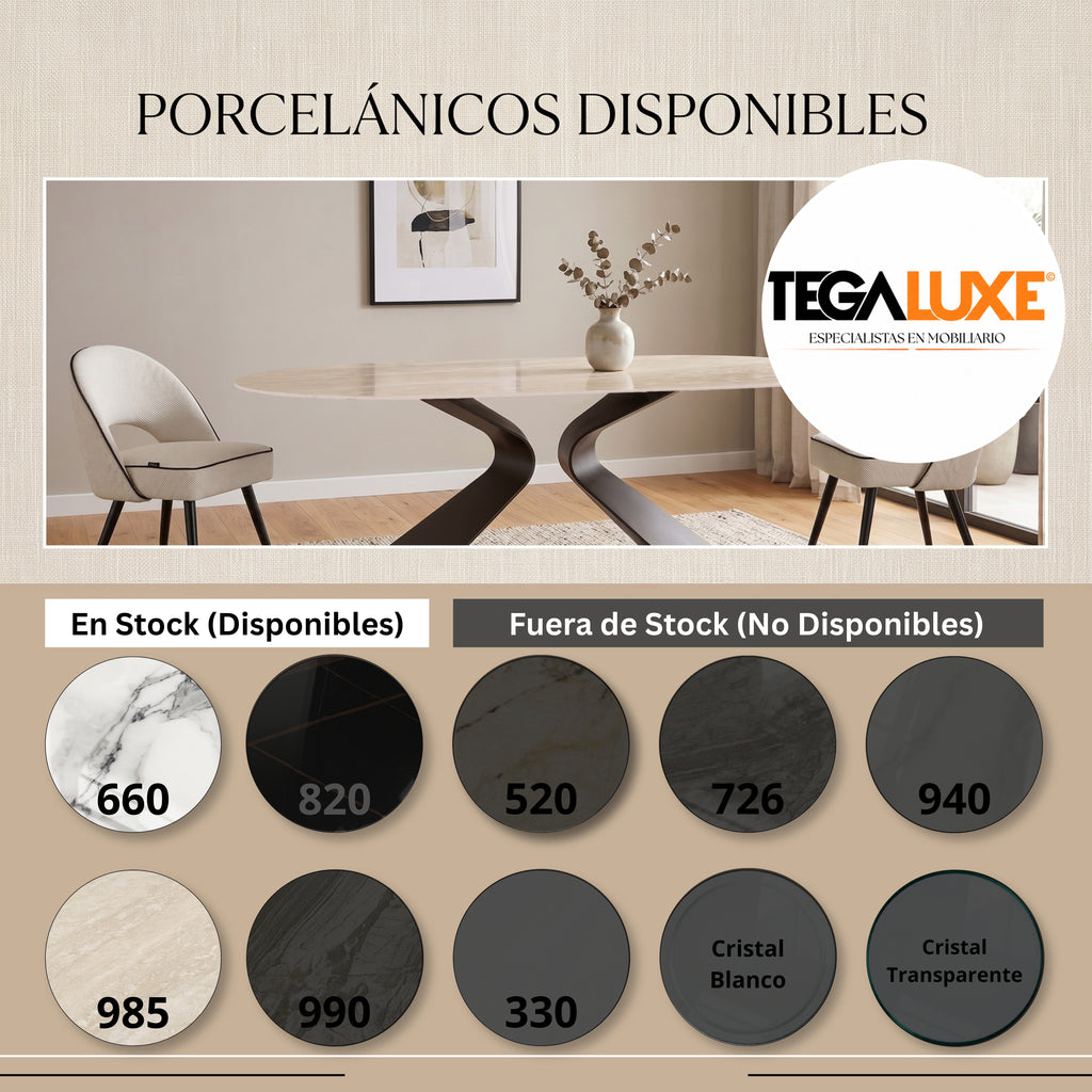 Mesa de Comedor Patagonia | Estructura Negra