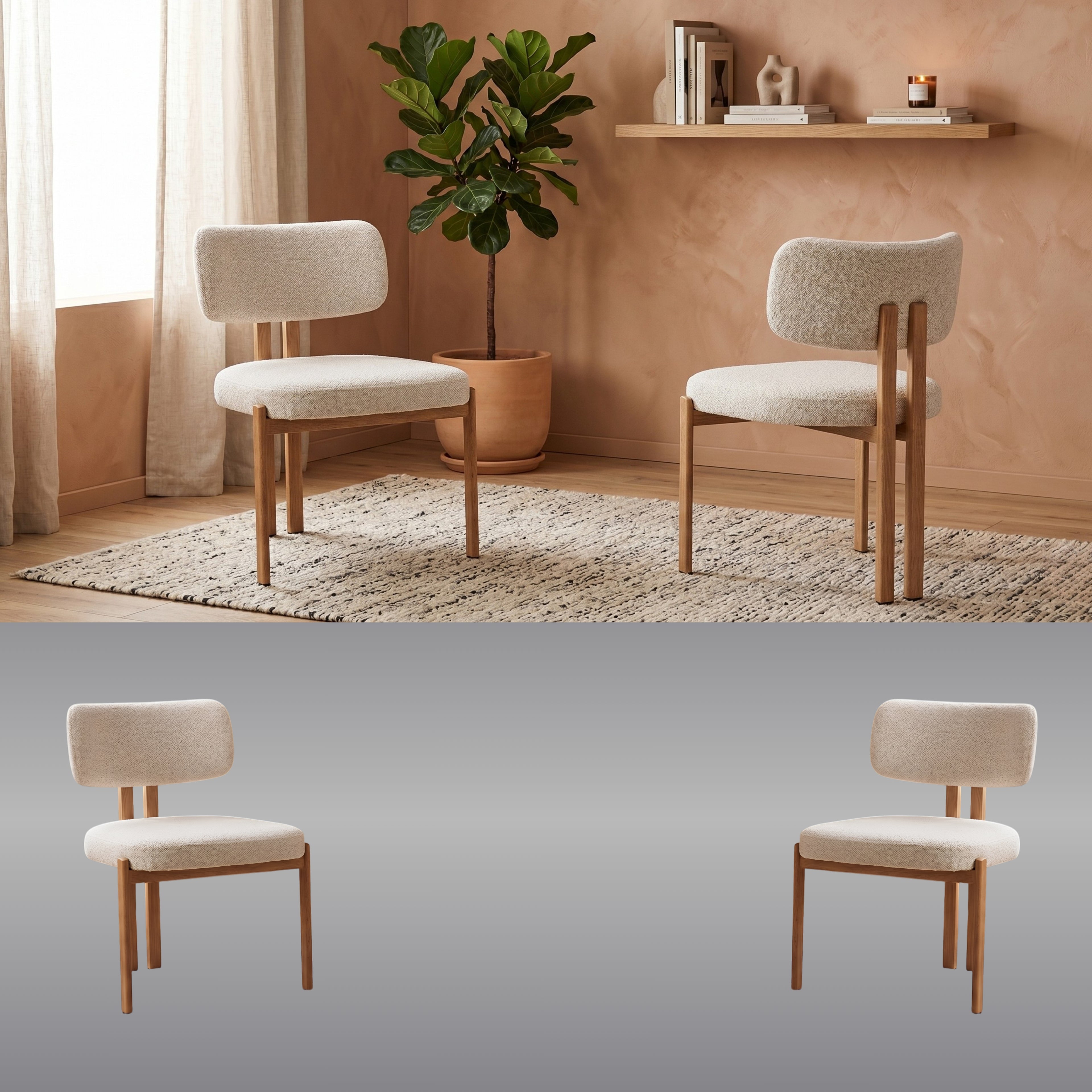 Silla Patricia | Estructura Madera Clara