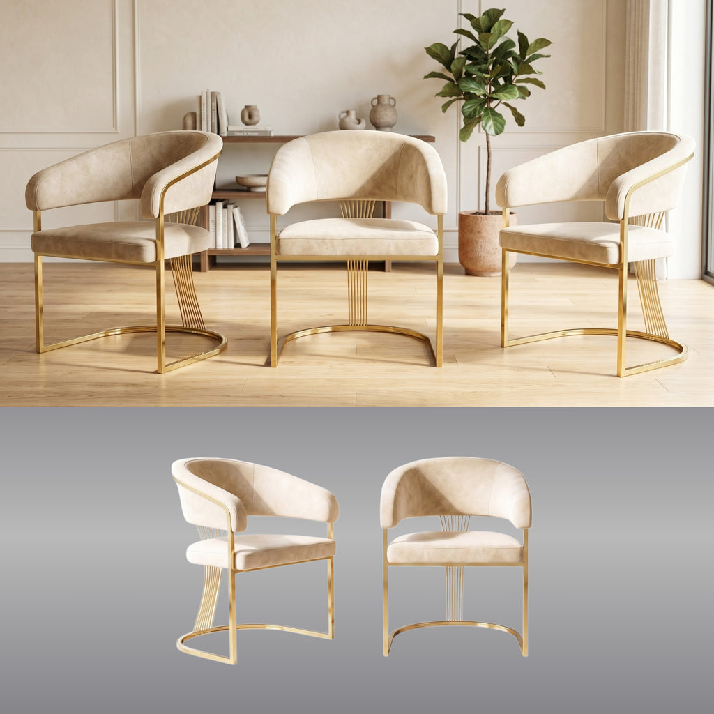 Silla Polo | Estructura Acero Oro
