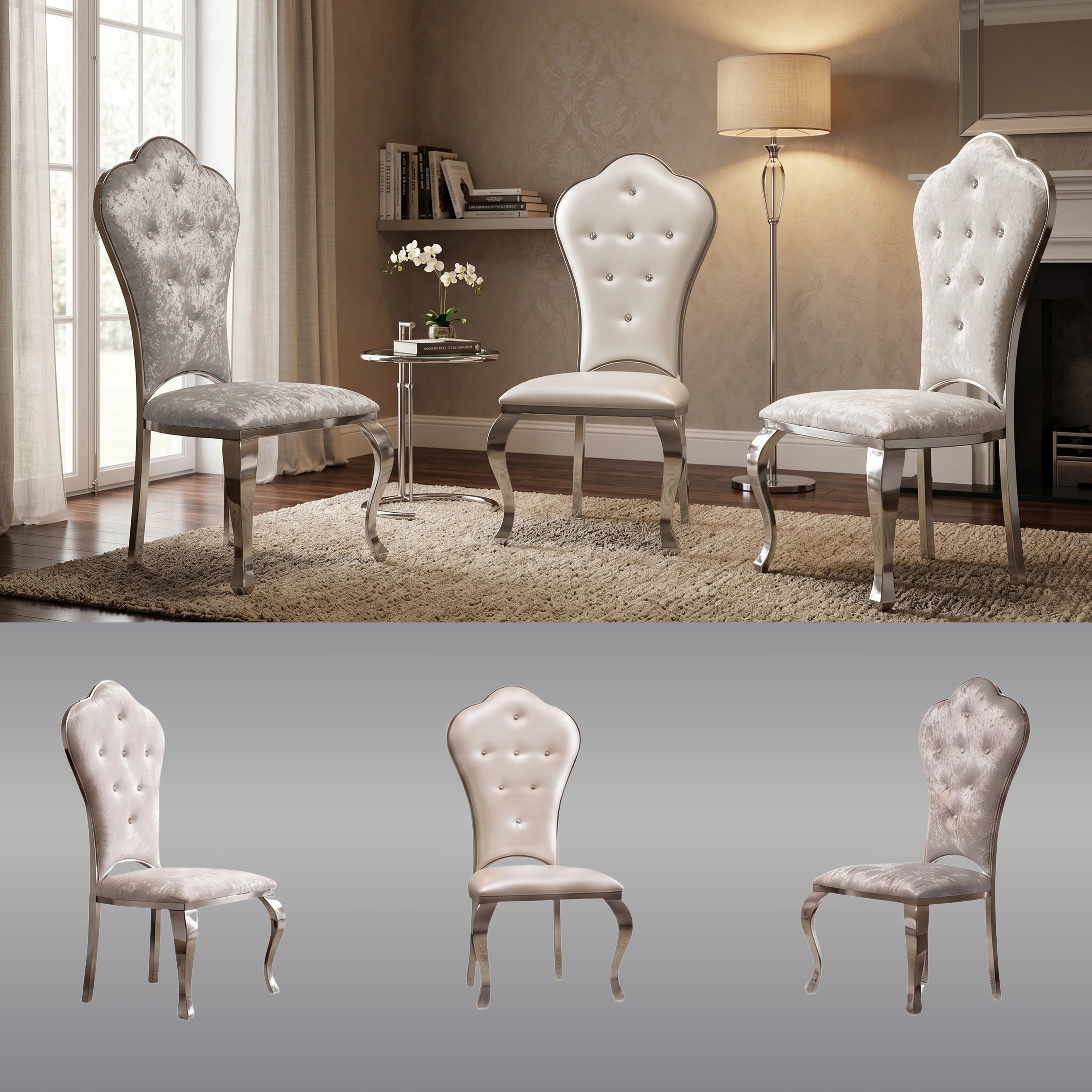Silla Princess | Estructura Acero Cromo