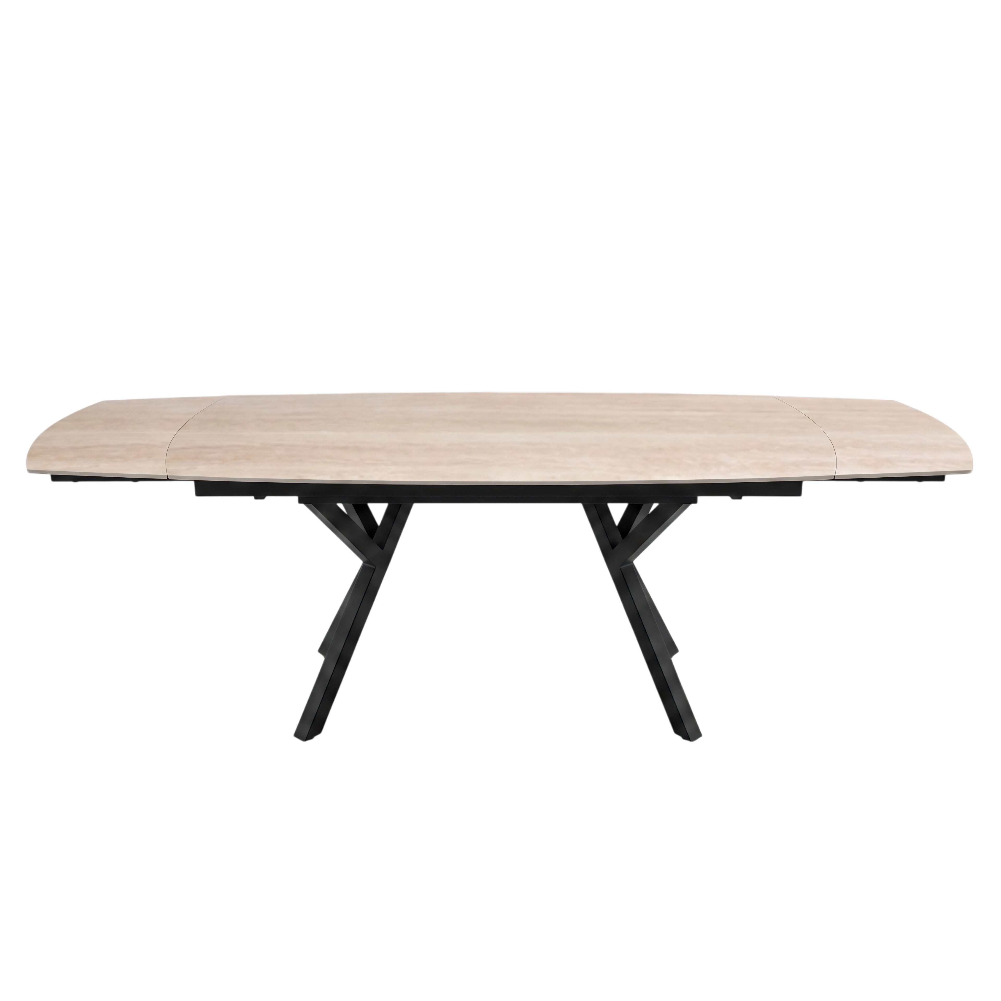 Mesa de Comedor Extensible Prisma | Estructura Negra
