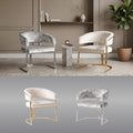 Silla Sena | Estructura Acero Oro - Cromo