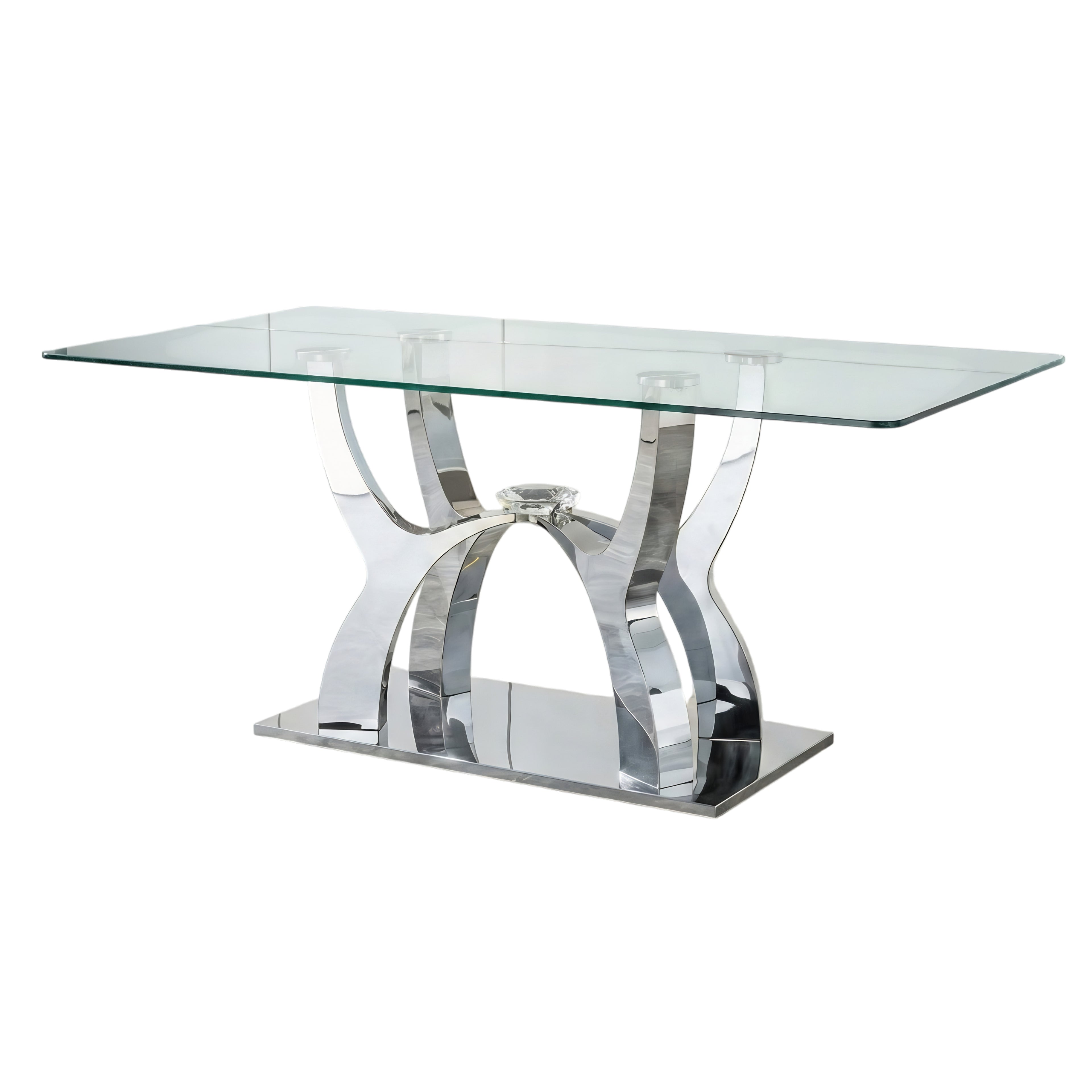 Mesa de Comedor Sevilla | Estructura Acero Oro - Cromo