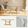Mesa de Comedor Sevilla | Estructura Acero Oro - Cromo