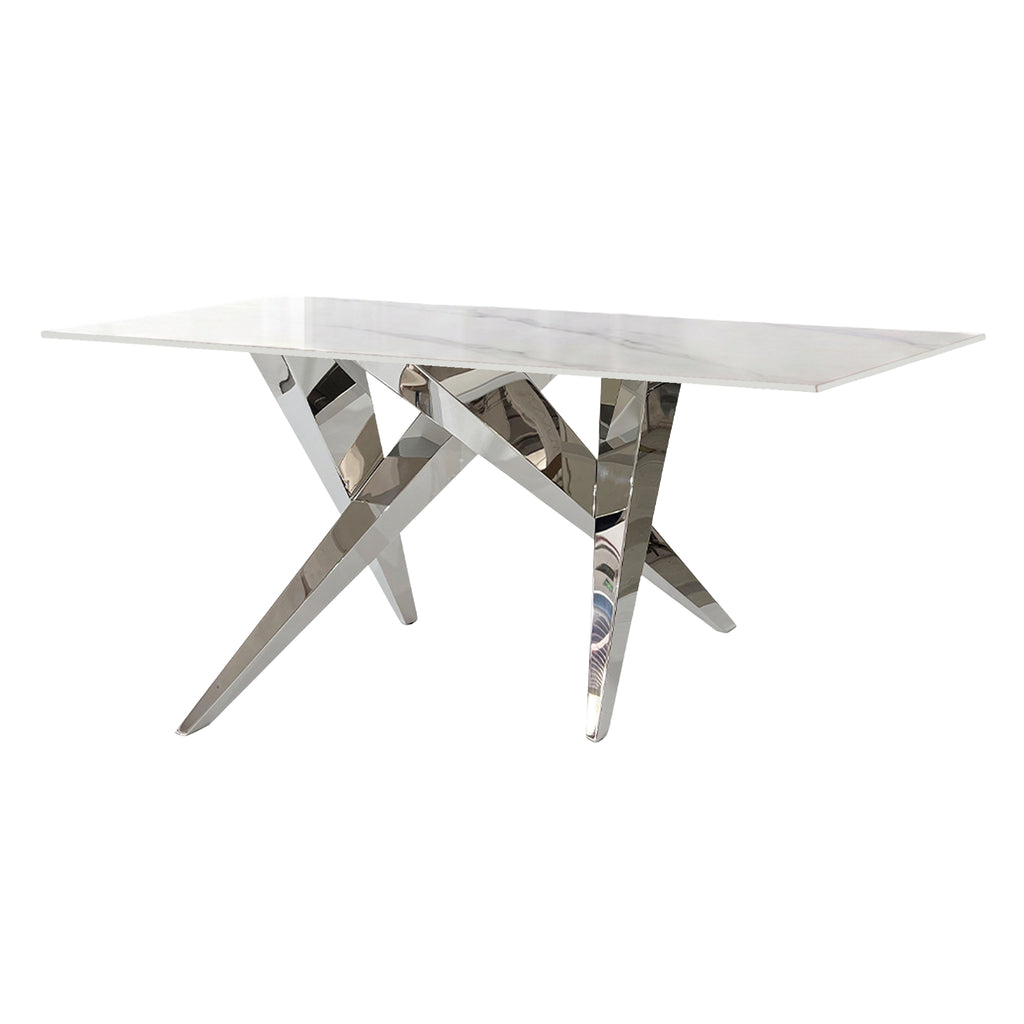 Mesa de Centro Stylo | Estructura Acero Cromo