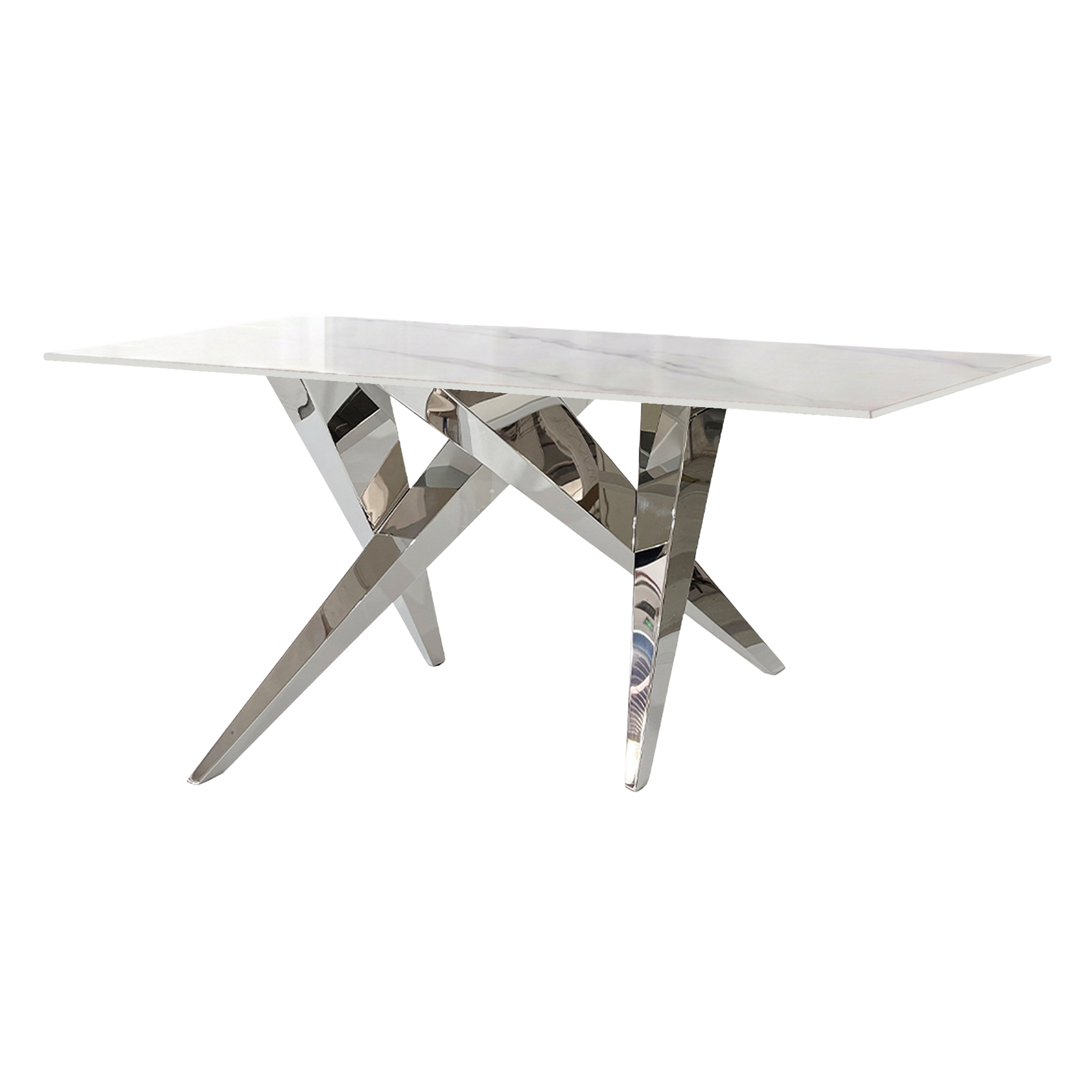 Mesa de Centro Stylo | Estructura Acero Cromo
