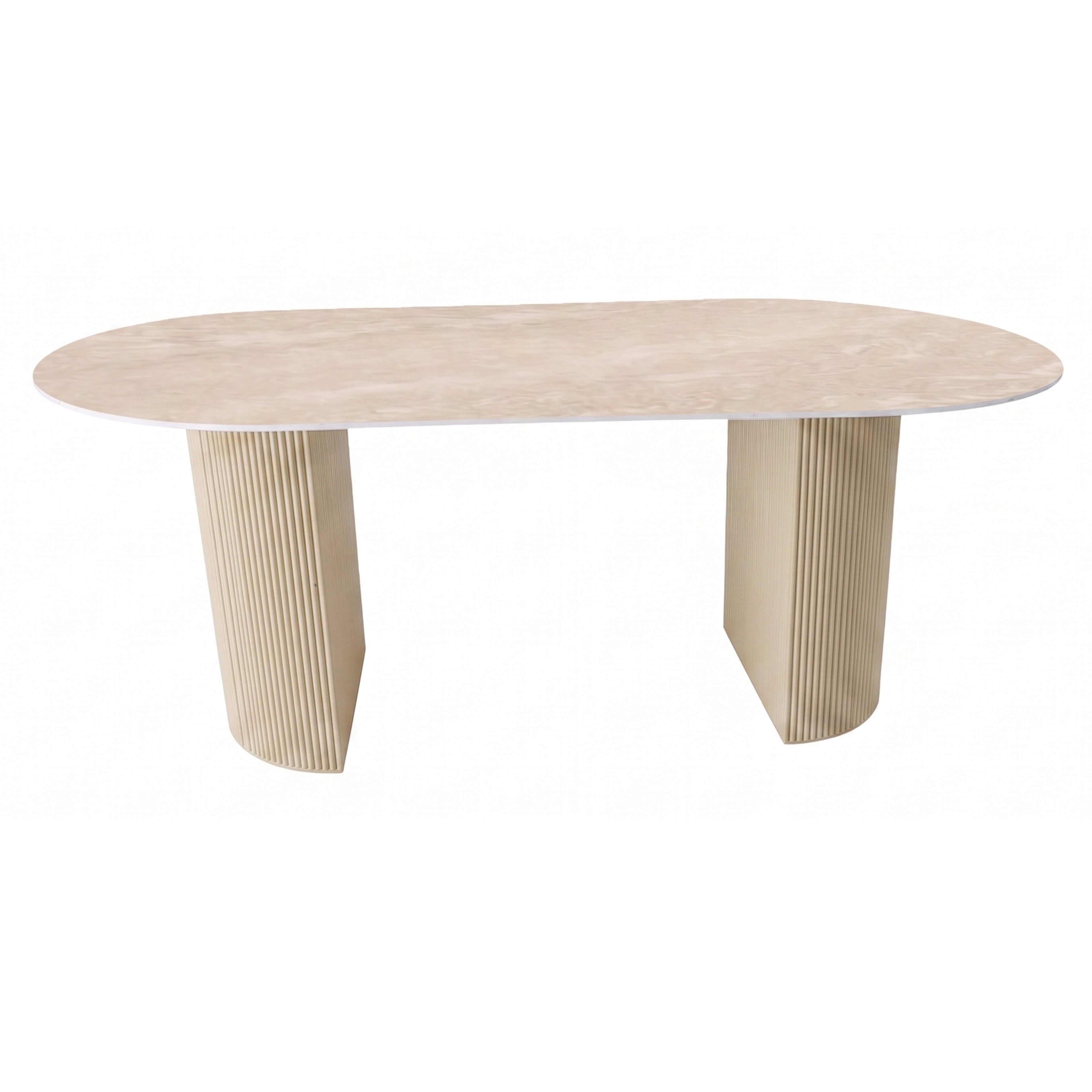 Mesa de Comedor Taylor | Estructura Negra - Beige