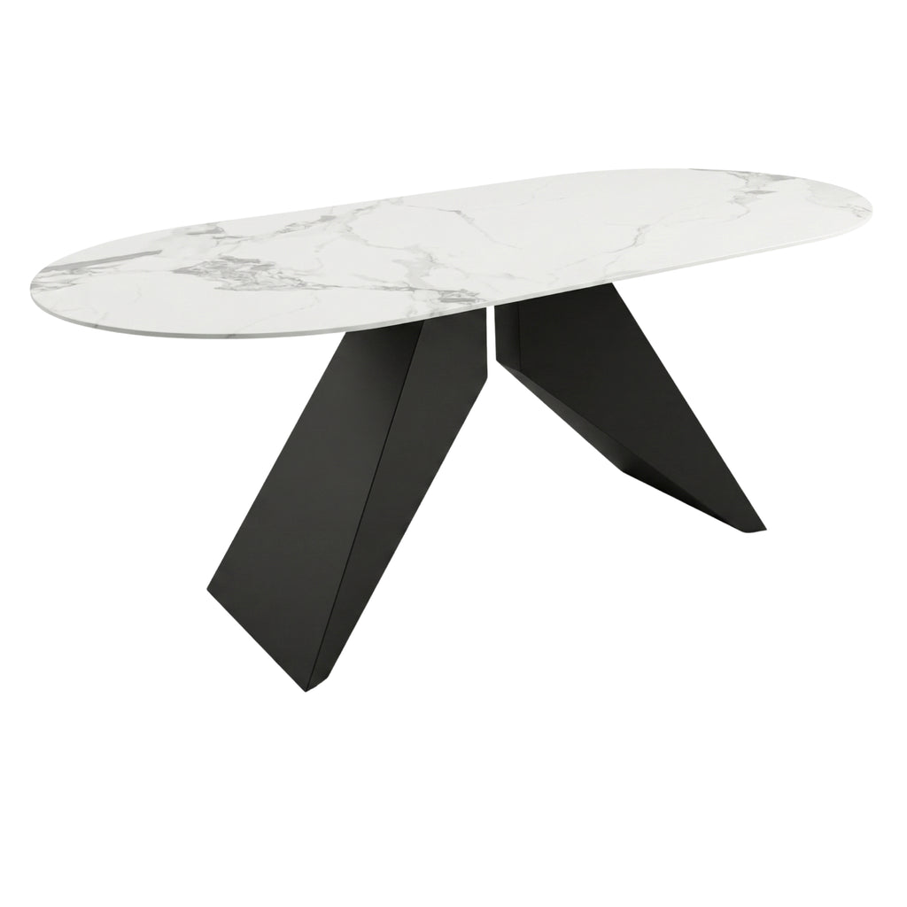 Mesa de Comedor Teide | Estructura Negra - Beige