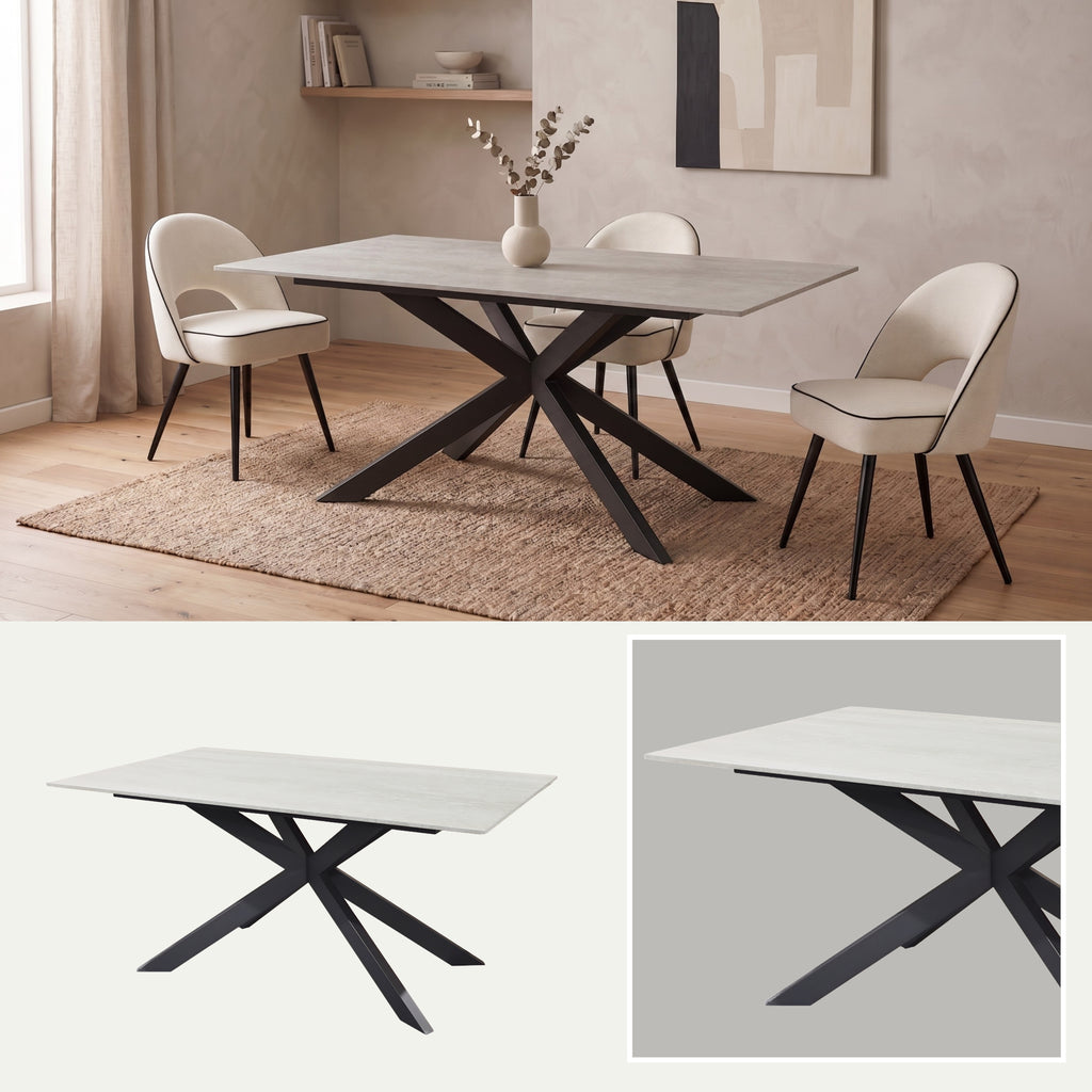 Mesa de Comedor Trípode | Estructura Negra