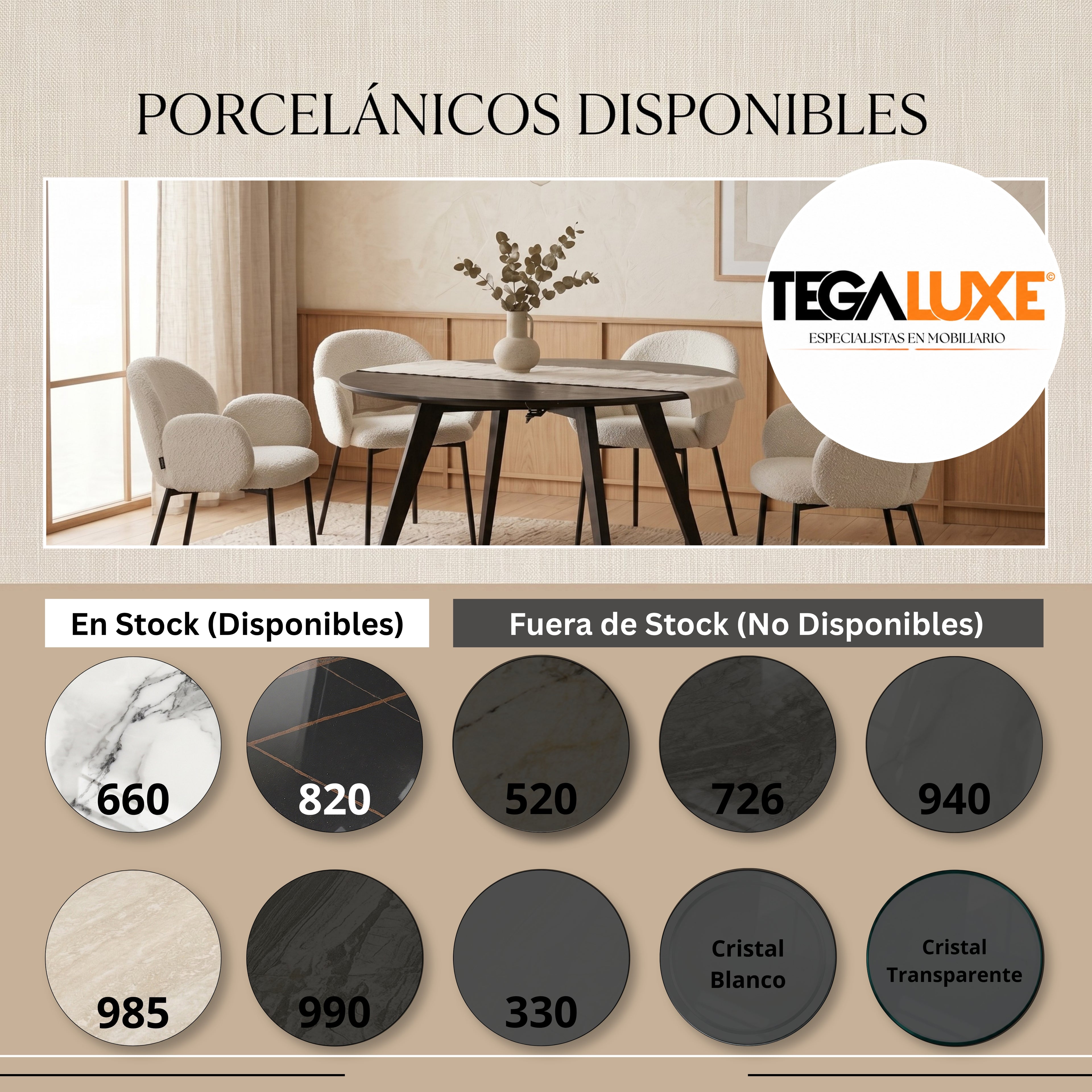 Mesa de Comedor Extensible Venecia | Estructura Negra