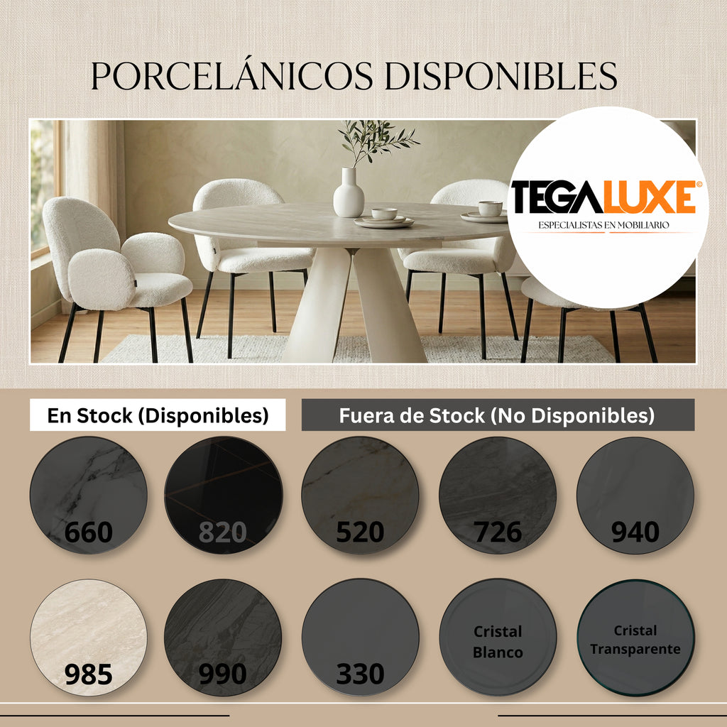 Mesa de Comedor Extensible Verona | Estructura Beige